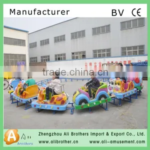 Cheap Best Selling Mini Shuttle Amusement Park Track Train Vintage Mechanical Kiddie Rides Track Train thumbnail-1