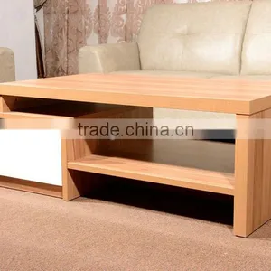 HC-M018 Walnut Color Modern Office Wood Chipboard Tea Table on Sale thumbnail-1