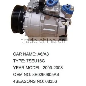 A/C Compressor For AUDI A6/A8 8E0260805AS thumbnail-1