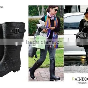 2014 Fashion New Design Rain Boot With High Quality for Women thumbnail-1