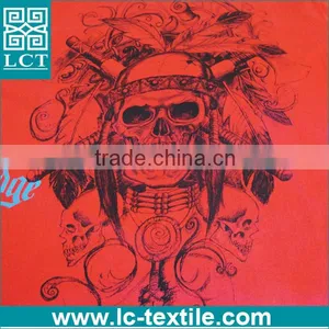 Custom Burning Skull Head Design Print Red Elegant Tshirt thumbnail-3