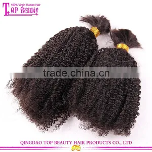 Cheap Wholesale Bulk Hair for Braiding Curly Unprocessed 100% Human Bulk Hair thumbnail-2