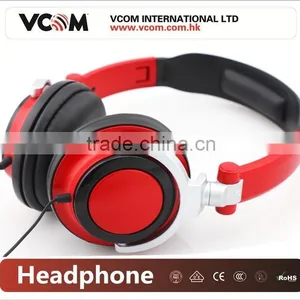VCOM 2015 Foldable Stereo Headphone for DJ From China Factory thumbnail-2