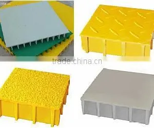 FRP Checker Plate Grating FRP Gutter Cover Plate thumbnail-3