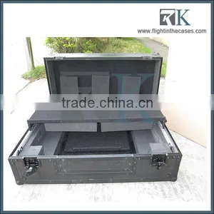 New Design Customize dj Mixer Flight Case With Black Painting Finished and Slide Board thumbnail-1