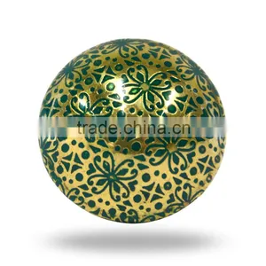 Round Metal Yellow With Gold Knob thumbnail-6
