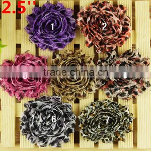 Solid Shabby Frayed Chiffon Flower thumbnail-1