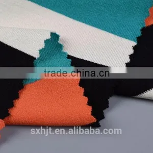 Rayon Viscose Spandex Yarn Dyed Striped Single Jersey Fabric thumbnail-1