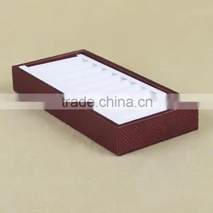 Factory Wholesale Custom High-grade PU Leather Jewelry Box, Brown Display Box thumbnail-3