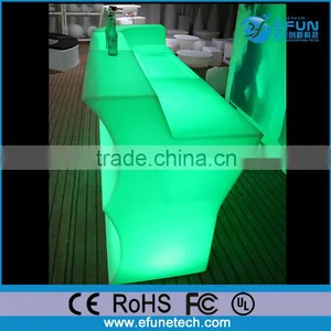 2016 Newly Design Wave Grain Led Table Counter,plastic Portable Led Restaurant Counters for Sale thumbnail-3