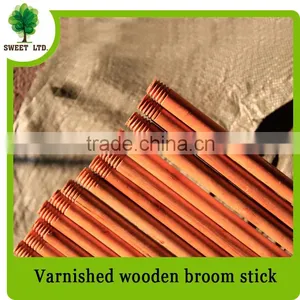 Broom&Dustpan Varnished Wooden Handle for Broom From China Manufacturer thumbnail-2
