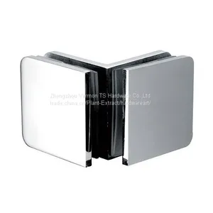 Fixed Panel Glass Shower Door Clamp Clip thumbnail-3