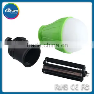 Portable Outdoor Camping Lamp Tent Light Torch Flashlight ABS Plastic 3LED Fishing Lantern Lamp With Hanging Hook thumbnail-3
