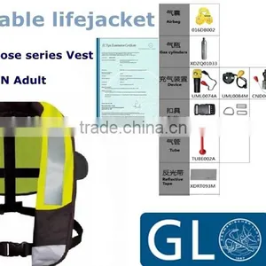 150N Adult Solas EC ISO12402 Approved Inflatable Life Jacket Life Vest Inflatable Safety Adult Solas Approved Life Jacket thumbnail-2
