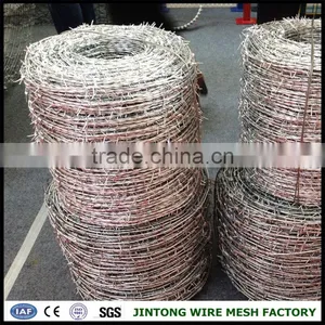 Cock Ring Barb Wire Electro Barbed Iron Wire Hot Galvanized Barbed Wire thumbnail-1