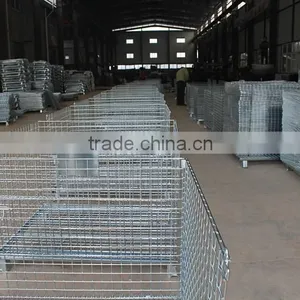 Stacking Wire Mesh Storage Crate for Warehouse thumbnail-1