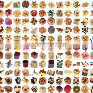Factory Customize Wooden Luban IQ Test 3D Puzzle With Football Shape thumbnail-6