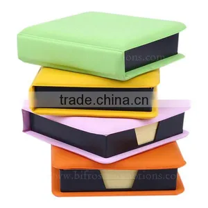 Color Leather Box With Calendar Sticky Custom Memo Pad thumbnail-3