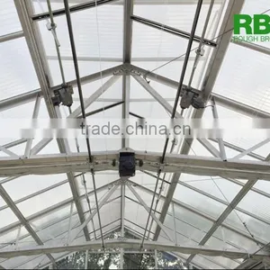 Aluminum Frame Glass Greenhouse PC Greenhouse With Aluminum Structure Single Span With Automatic Ventilation Greenhouse thumbnail-3