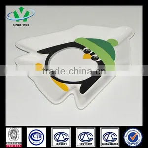 Cute Penguin Ceramic Plate For Decoration thumbnail-1