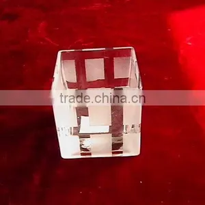 Small Square Glass Vases thumbnail-2