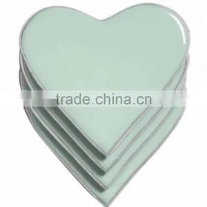 Heart Shaped Aluminium Enamel Plates thumbnail-1