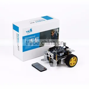 New Arrival Creative DIY Smart Toy Robot Car, Intelligent Programmable Early Educational 2 Wheel Robot Kit Toy Car For Children thumbnail-4