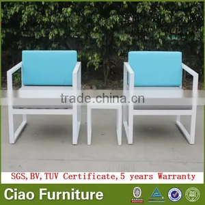 All Weather Sectional Garden Sofa Outdoor Aluminum Sofa Furniture thumbnail-5