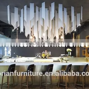 Design New Stylish Custom Sized Solid Surface Top Design Hotel Buffet thumbnail-1