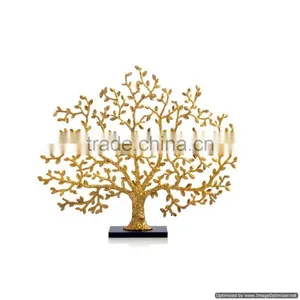 Gold Plated Metal Tree Fancy Scuplture thumbnail-1