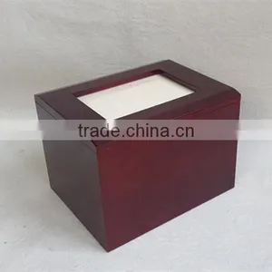 Wholesale Cheap MDF Veneer Photo Frame Urns With Magnet Open thumbnail-1