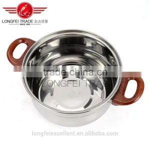 Heat Insulation Handle Stainless Steel Soup Pot Set/cooking Pot/camping Pot thumbnail-4