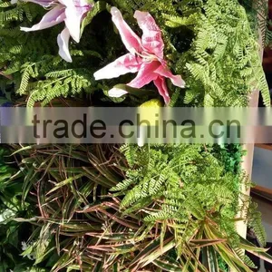 Made in China Grass Flower Wall Artificial Plants Wall for Garden and Interior Decoration thumbnail-3