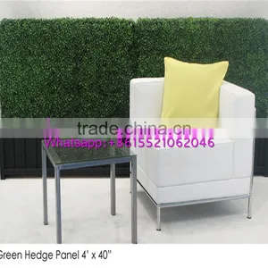 LXY072103 Indoor Plastic Fake Green Boxwood Hedge thumbnail-1