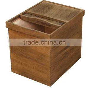 High Quality Wooden Rice Box With Burnning Color thumbnail-6