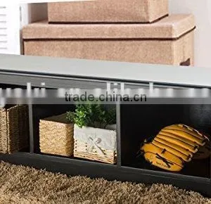 New 3 Cube Storage Organizer Home Furniture Shoes Rack Wooden Shoe Storage Bench thumbnail-4