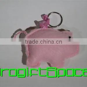 2017 Felt Pig Handbag/purse Charm or Keyring Made in China thumbnail-1