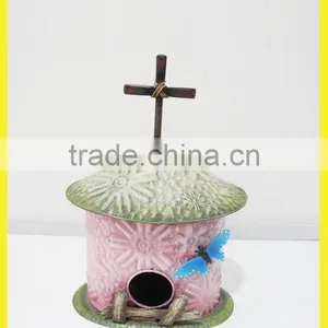 YS14481 Garden Metal Handicraft Bird Cage With Stand thumbnail-1