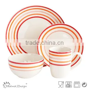 Handpainting Green 20pcs Dinnerware Set thumbnail-5