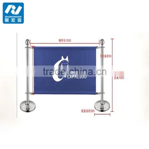 Cafe Advertise Barrier and Banner Barrier Stanchions thumbnail-1