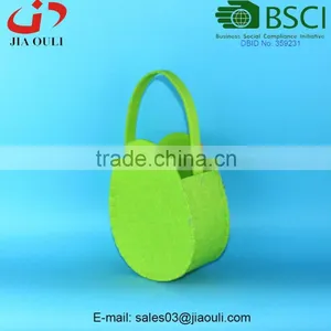 BSCI Audit Factory Easter Decoration Nice Non-woven Felt Egg Easter Basket thumbnail-3