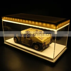 1:18 Rectangle LED Acrylic Car Model Display Case thumbnail-6
