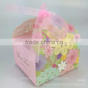 Foldable Sweet Wedding Candy Box Romantic Paper Wedding Box thumbnail-2