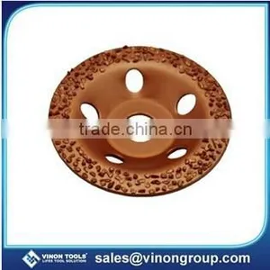 5"Carbide Gritted Disc , Cup Wheel, Grinding Wheels thumbnail-1