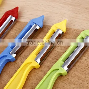 Factory Price PP Handle Stainless Steel Blade Brush Shape Potato Peeler thumbnail-5