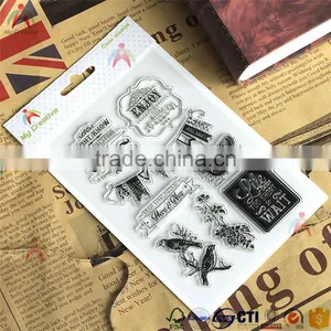 2017 Hangzhou Yiwu Hot Wholesale Postage Stamp Set Clear Stamp for Scrapbooking thumbnail-2