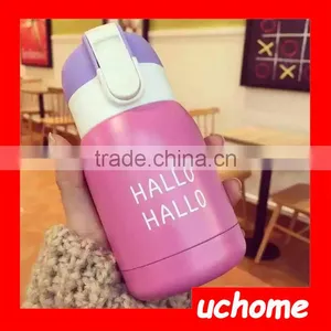 UCHOME Cute Travel Vacuum Mugs Stainless Steel Thermos Bottle Thermos Cup For Children Bouncing Thermos thumbnail-3