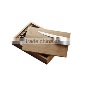 8 Pcs Steak Knives With Bamboo Case Set #10818 thumbnail-1