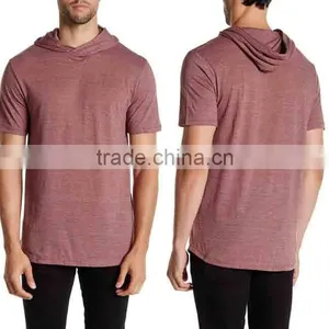 100% Polyester Wholesale Blank T-shirts Hooded Tee Shirts American Apparel T-shirts thumbnail-1