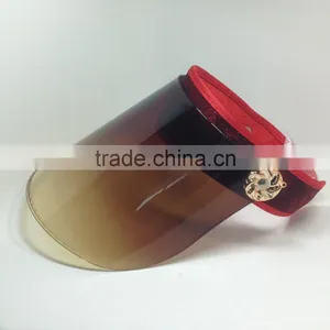 2017 Wholesale Promotional PVC Empty Hat Red uv Protection Caps thumbnail-1